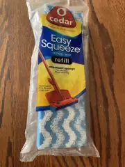 O Cedar Easy Squeeze Sponge Mop Refill Microfiber Wave Sponge Sealed New