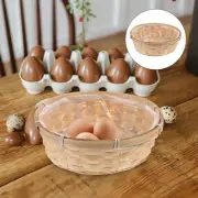 2 Count Wicker Baskets for Fruit Large Round Easter Prop Eggs