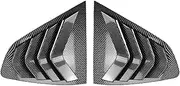 Compatible for BMW X4 G02 2018+ Car Rear Window Shutter Cover Trim Window Louver Side Vent Trim Accessories Gloss Black Carbon Fiber(Carbon Fiber)
