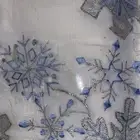 Bed Bath & Beyond Snowflake Blue White Table Cloth 60x102” Oblong New In Package