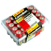 24pc Camelion Alkaline Plus AA LR6 Battery AM3 Mignon 1.5V Cylindrical Batteries
