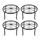 4 Pieces of Plant Stand Indoor and Outdoor Metal Rust-Proof Plant Stand,1443