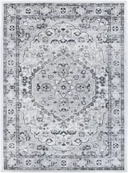 Opaline Cream Grey Traditional Rug