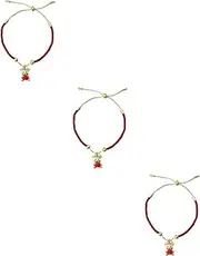 [SHERCHPRY] 2 Pcs Zodiac Ox Bracelet Ox Year Bracelet Red Rope Bracelet Gifts Christmas Sto Chinese Zodiac Ox Charm