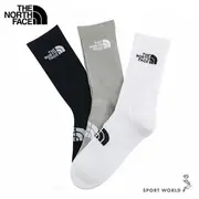 The North Face 北面 襪子 長襪 3入組 黑/黑白灰【運動世界】NF0A7WI2KX8/NF0A7WI2I69