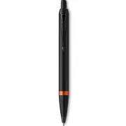Parker IM Professional Ballpoint Pen Satin Black Vibrant Ring Gift Box (Orange)