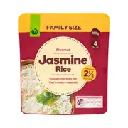 Woolworths Family Size Jasmine Rice 450g