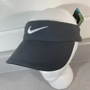 Nike DRI-FIT Golf Tennis Pickleball Visor Cap Gray Mens Womens Unisex Cool Strap