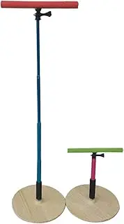 TOYPOPOR 36 INCH Standing Adjustable Height Parrot Training Perch Stand Bird Travel Perches Indoor and Outdoor