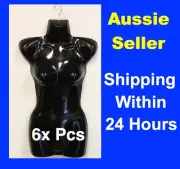 6x NEW MANNEQUIN Display TORSO Female GLOSSY BLACK BLACK
