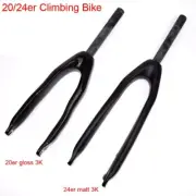 20er 24er Climbing BMX Bike Carbon Fork mtb Bicycle 28.6mm Forks Disc Brake