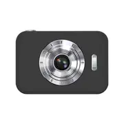 Digital Camera, Rechargeable Camera, Lanyard, 8X Zoom Anti Shake, Compact Portable Camera Birthday Gift for Teen Beginner (Black)