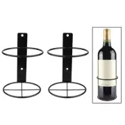 2x Wall Mounted Wine Rack with Screw Wall Wine Holder Wall Display Stand for