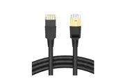 1m Cat8 Ethernet Cable (Cat8 Cable) in Black for 10Gbps, 25Gbps or 40Gbps Data Rate Ethernet Internet Lan Network Cable Gold Plated 40Gbps 2000Mhz 1M by BOOC