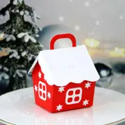 Red & White Christmas Candy House Boxes 5pk