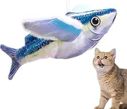 Interactive Chirping Cat Toy, Realistic Flapping Fish, Motion-Activated Vocal Plush, 10.24x11.02x2.36 Inches, Simulated Pet Entertainment for Bored Indoor Kittens and Cats