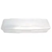 1pc Small Plastic Manicurists Personal Box Storage Case Container White