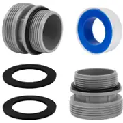 2 Pcs Hose Conversion Adapters Kit Compatible With Intex Coleman 4560 40mm to 1.5 Inch Conversion Kit for Hayward Intex Pool Hose Connector Pool Pump