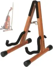 Ukulele Stand, Wood Violin Stand With Bow Holder, Wooden Stand For Mini S