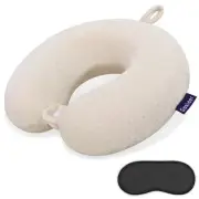 Gosider Memory Foam Neck Pillow Comfortable Travel Neck Pillow Neck and Head ...