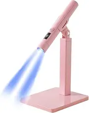UV Led Nail Lamp | 360 Degree Rotating Bracket Gel Nail UV Light | Rechargeable Batteries Light with Display Screen for Nail Technicians