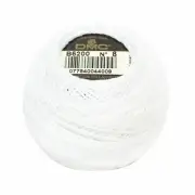 DMC Pearl Cotton Balls Size 8 Snow White Size 8 87 Yards Embroidery Cross Stitch