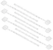 BESPORTBLE 8pcs DIY Wall Clock Positioning Ruler: Precise Clock Assembly Paper Graduated Scale Foldable for Bedroom Living Room Office Classroom