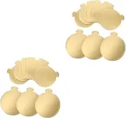 100 Sheets Cake Base Serving Tray Round Baseboard Trim Birthday Toppers for Cakes Mini Cake Boards Disposable Cake Cir Cake Stands Round Cake Bases Mousse Cake Bases Cake Holder (Color : Goldenx2pcs