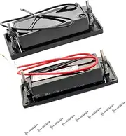 Vaguelly Set Professional Sealed Humbucker Pickups Set for Guitars Black Triple Wax Dipped Vacuum Sealed Enhanced Warm Sound Screws Included Replacement for Old Pickups