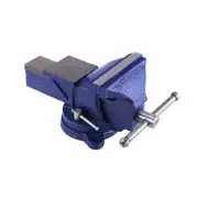 5" Bench Vise with Anvil Swivel Locking Base Table top Clamp Heavy Duty Vice