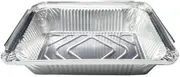 AIMALL 125 PCS Disposable Food Grade Tin Foil Pans, Multipurpose Round Baking Trays, Safe Non-Stick Material, Usable for Oven & Open Flame, Temperature Resilient from -4°F to 482°F