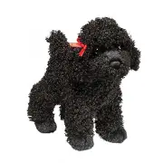 Douglas Toys Gigi Black Poodle Plush Stuffed Animal Toy, 8"