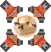 WETOLS Corner Clamp for Woodworking, 90 Degree Right Angle Clamp, Wood Clamps, 4