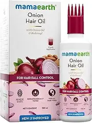 Mamaearth Onion Hair Oil for Hair Growth & Hair Fall Control with Redensyl 150ml