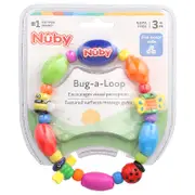 Nuby, Bug-a-Loop Teether, 3 + Months, 1 Teether