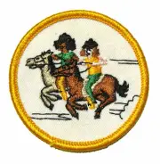 RARE Girl Scout 1981-1982 HORSEBACK RIDING PATCH First Non-Earned Fun NEW
