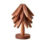 Kitchen Protectors Texture Coaster Trivet Trivets for Hot Dishes Tree Shape Set