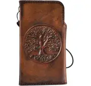 Genuine Leather Case for Iphone 16 15 14 13 12 Pro Max Wallet Book Xs XR Magnet