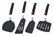Silicone Spatula Turner, 4-Pack Spatulas 600°F Heat Resistant Set for Nonstic...