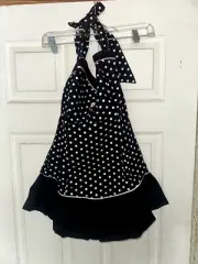 Lucky 13 Polka Dot Pin Up Womens Blouse L
