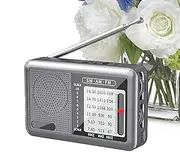 Portable Radio Am Fm | Fm Portable Rechargeable Weather Radio Shortwave Radio - Audio Equipment Great Reception Earphone Jack Transistor Radio for Travel