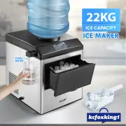 Maxkon 2In1 Ice Maker Cold Water Dispenser Bullet Cube Making Countertop 22KG