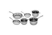 Swiss Diamond Premium Steel Stainless Steel Cookware 6 Piece Set
