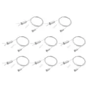 8Set, 1m/3.3ft Ceiling Hanging Wire Cable Kit with Round Nail Style 1