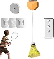 Rebound Badminton Trainer, Badminton Rebound Net, Remote Control Badminton Rebound Trainer, Portable Adjustable Rebound Net, Single Player Badminton Training Kit