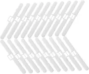 TOYANDONA 20pcs Curtain Accessories Hanging Piece Vertical Blinds Indoor Basement Top Slat Blinds for Window Cleat Brackets Window Blinds Parts Shutters Curtains Darken Tabs Plastic White