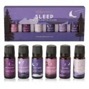 Crystal Wonderland Set of 6 Sleep Essential Oil Blend Folkessence