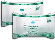 GINNI Hygiene Bed Bath Towel Big Wet Wipes For Adults, Patients Wet Wipes & Refreshing Sponge Bath (10 Pulls/Pack) (20 Wipes)