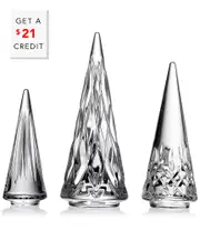 Waterford Set of 3 Standing Trees with $21 Credit