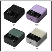 Samsung Galaxy Buds 2/Pro/Live Z Flip 3 Cover Case - Black Cream Lavender Green